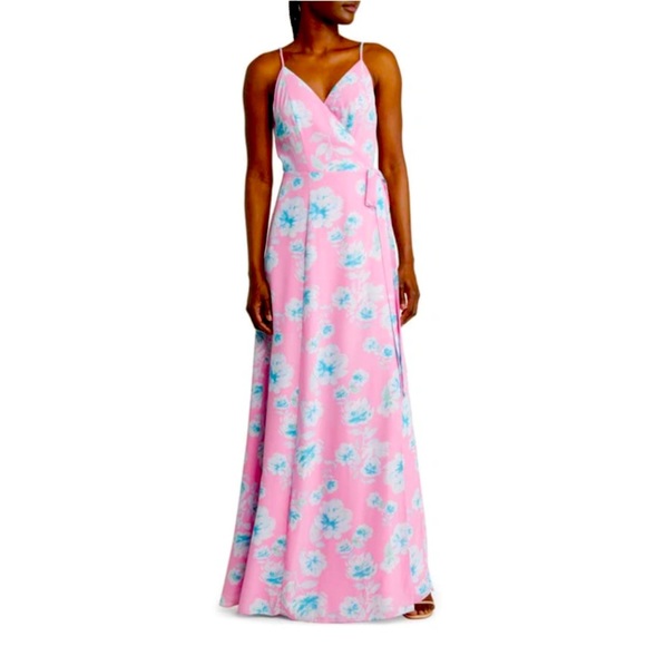 WAYF The Angelina Floral Wrap Gown - Picture 1 of 12